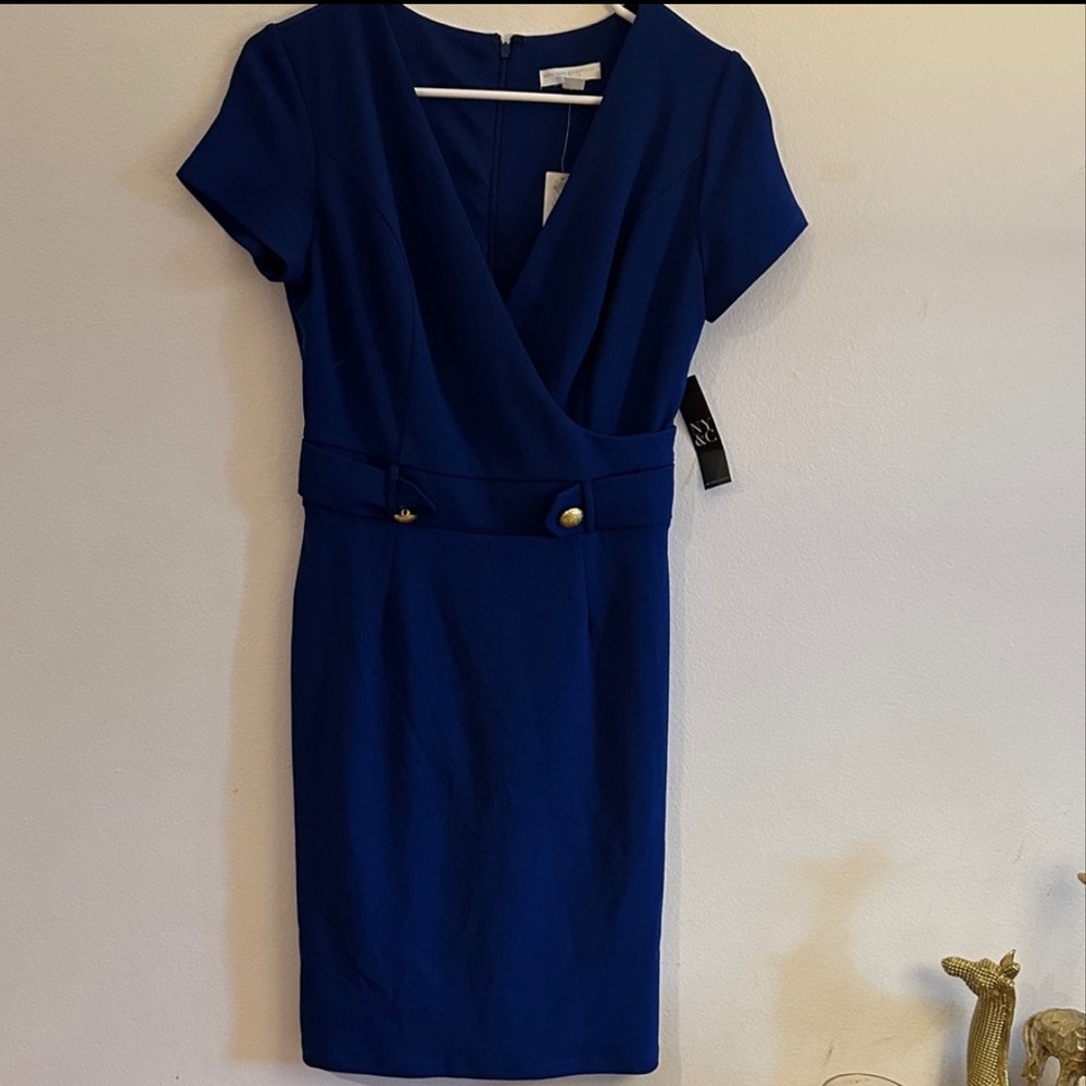 New York & Company Royal Blue Pencil Dress